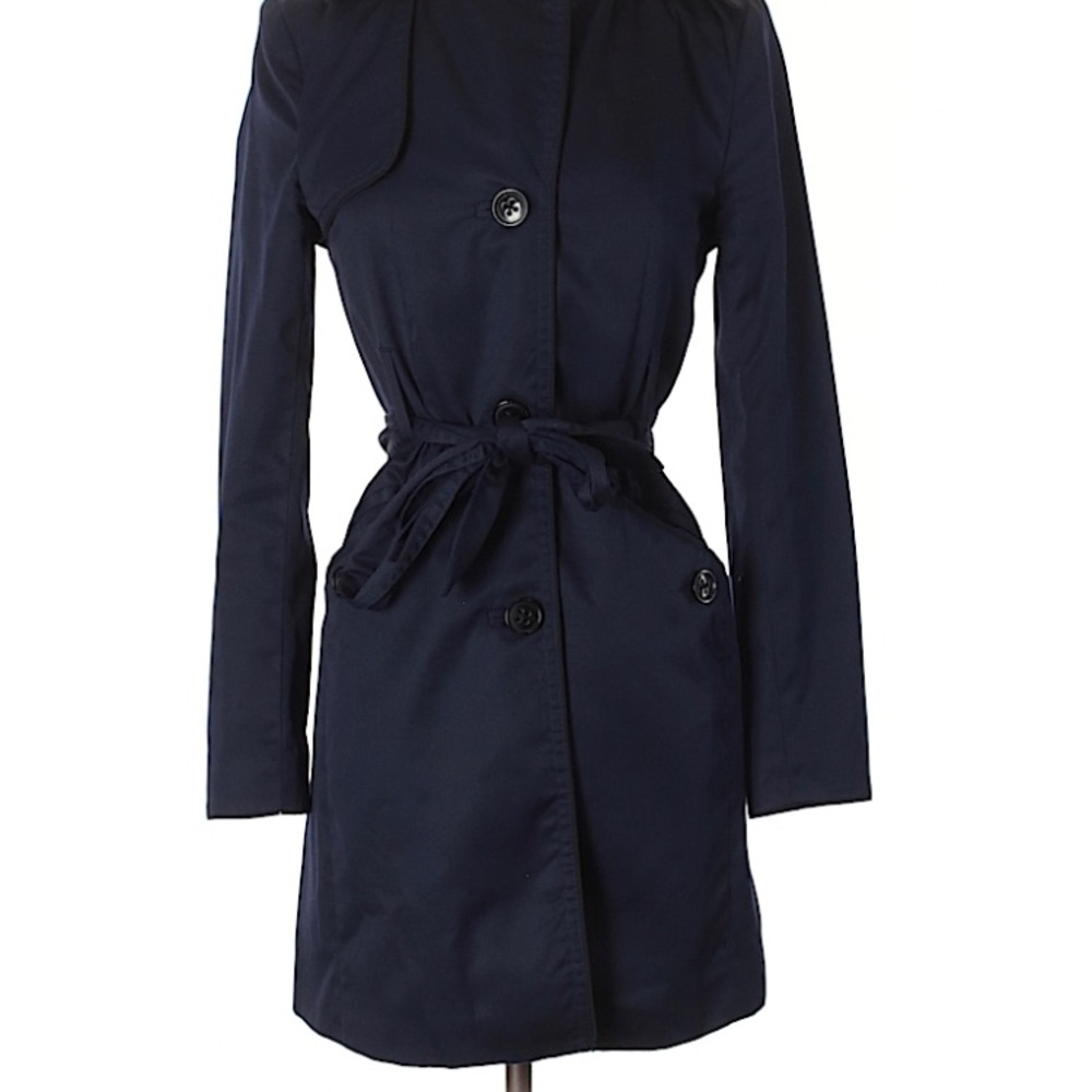 H&M Dark Blue Trenchcoat